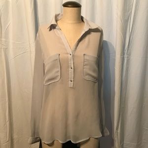 🌊 MILANO Light Grey Blouse